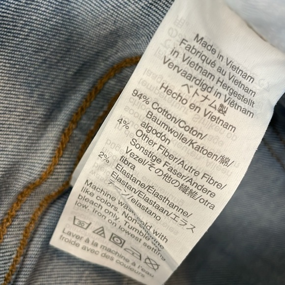 Madewell 10" High Rise Womens 28 Skinny Leg Button Fly Raw Hem 5 Pocket Jeans - Picture 9 of 11